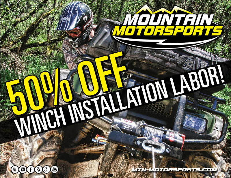 50% Off Winch  installation Labor!
